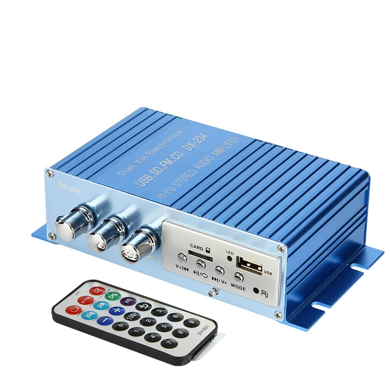 

TDA7056 Audio Amplifier Board HiFI Stereo 2.0 Channel 40W*2 Car Digital Power Amplifiers With USB 3.5MM AUX FM U Disk TF Card