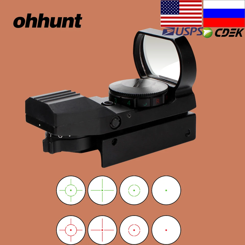 Ohhunt охотничий голографический прицел с красной точкой прицельная сетка 4