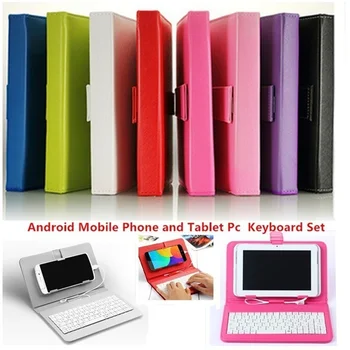 

Portable PU Leather Wireless Keyboard Case for IPhone Protective Mobile Phone with Bluetooth Keyboard for IPhone Android Phone