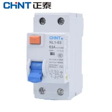 CHINT NL1-63 1P+N 2P 63A 40A 25A 30MA RCCB Electronic Electric Leakage Breaker Residual current protection