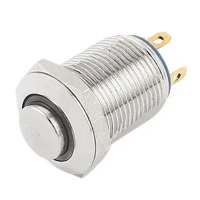 

Blue Angel Eye LED DC3V SPST 12mm Pushbutton Metal Switch AC250V 2A