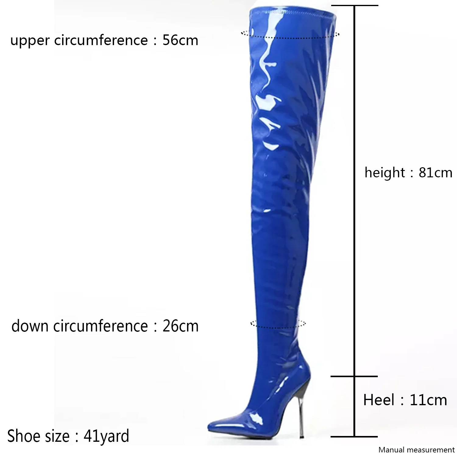 Fashion Women Thigh High Boots Pointed Toe Thin High Heels Long Boots Women's Over-the-knee Sexy Knee Boot Female