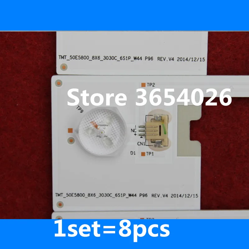 1 комплект = 8 шт. TCL B50A658U светодиодная подсветка TMT-50E5800-8X6-3030C-6S1P-W44 P96REV. V4