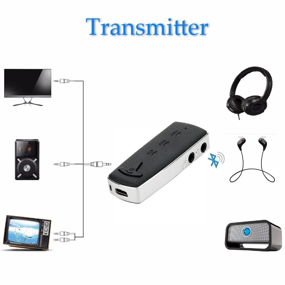 2 в 1 USB Bluetooth приемник/передатчик 3 5 мм портативный стерео аудио беспроводной