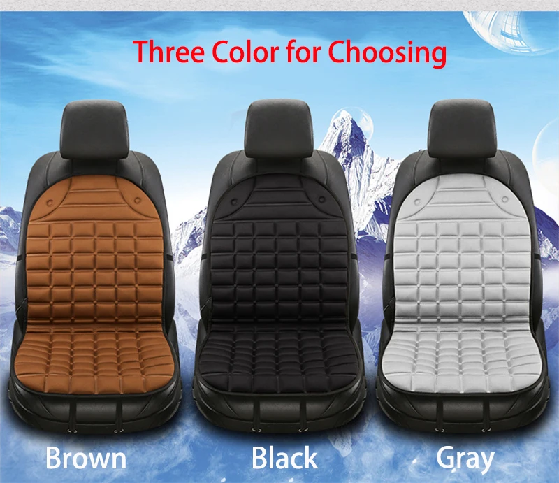 DC12V Heated Car Seat Cover Universal Heating Seat Pads for Cars Household Winter Warmer Heater Cushion Covers Auto Accessories