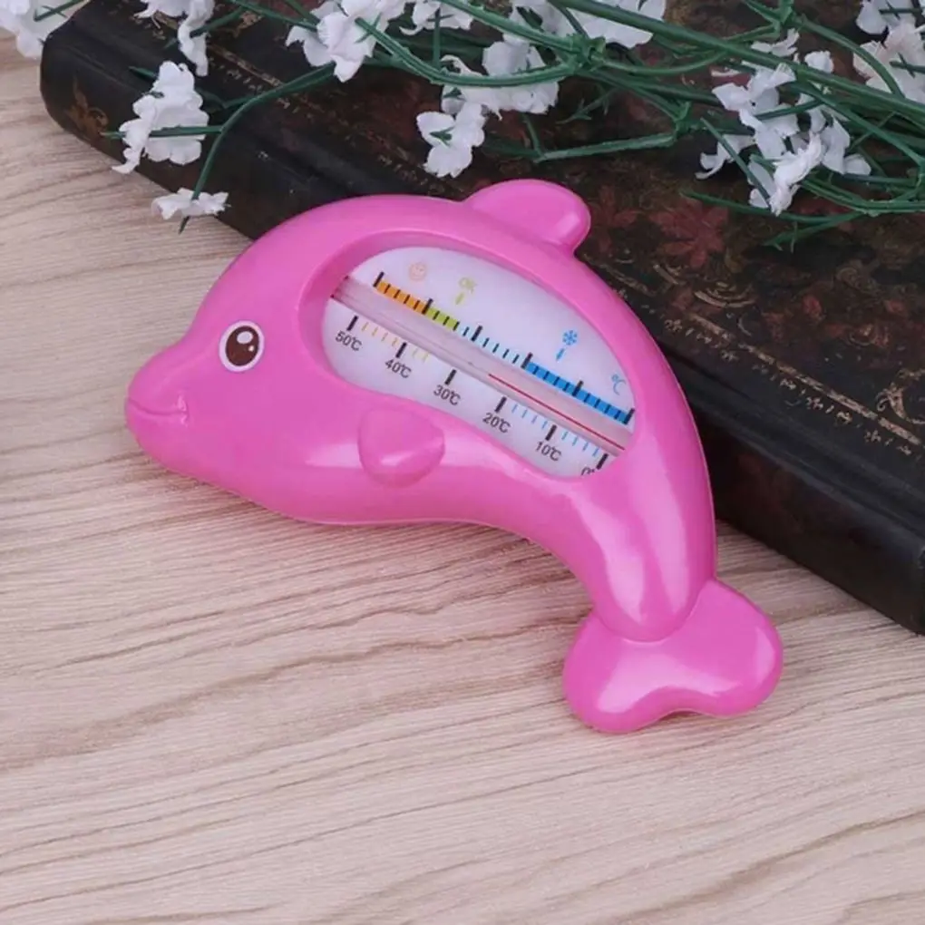 Children Shower Water Thermometer Baby Bathing Dolphin Shape Temperature Infants Toddler Water Measure Baby Bath Toy Thermometer
