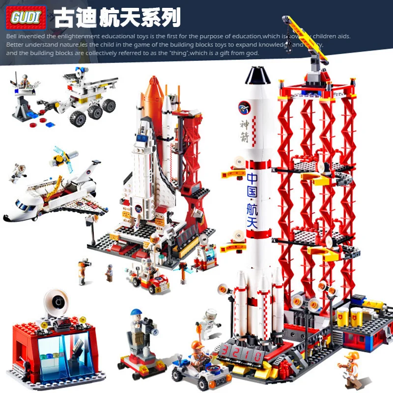 

Goood Gudi Building Blocks Children'S Educational Splicing Toys Building Blocks Aerospace Science And Technology Series Airplane