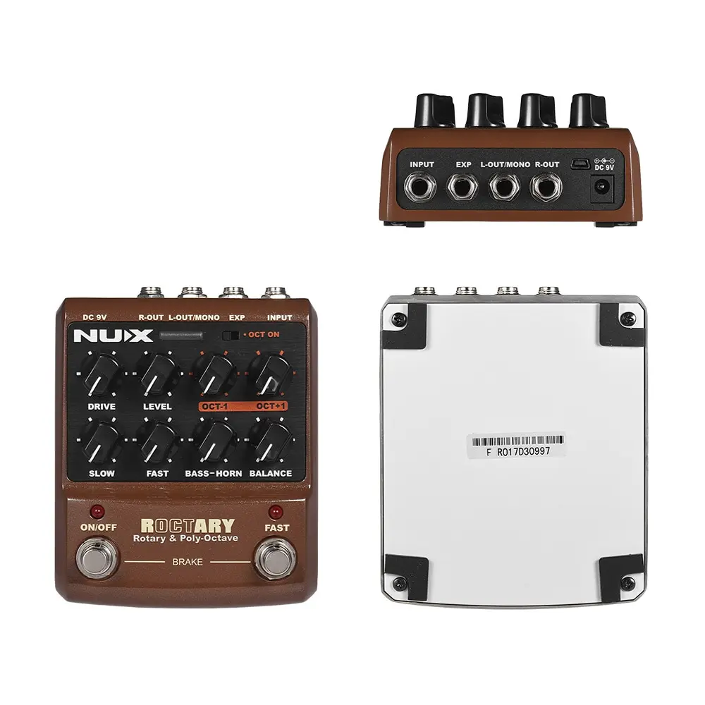 

NUX ROCTARY FORCE 2-in-1 Rotary Speaker Simulator & Polyphonic Cabinet Simulator Pedal Octave Guitar Effect Pedal True Bypass