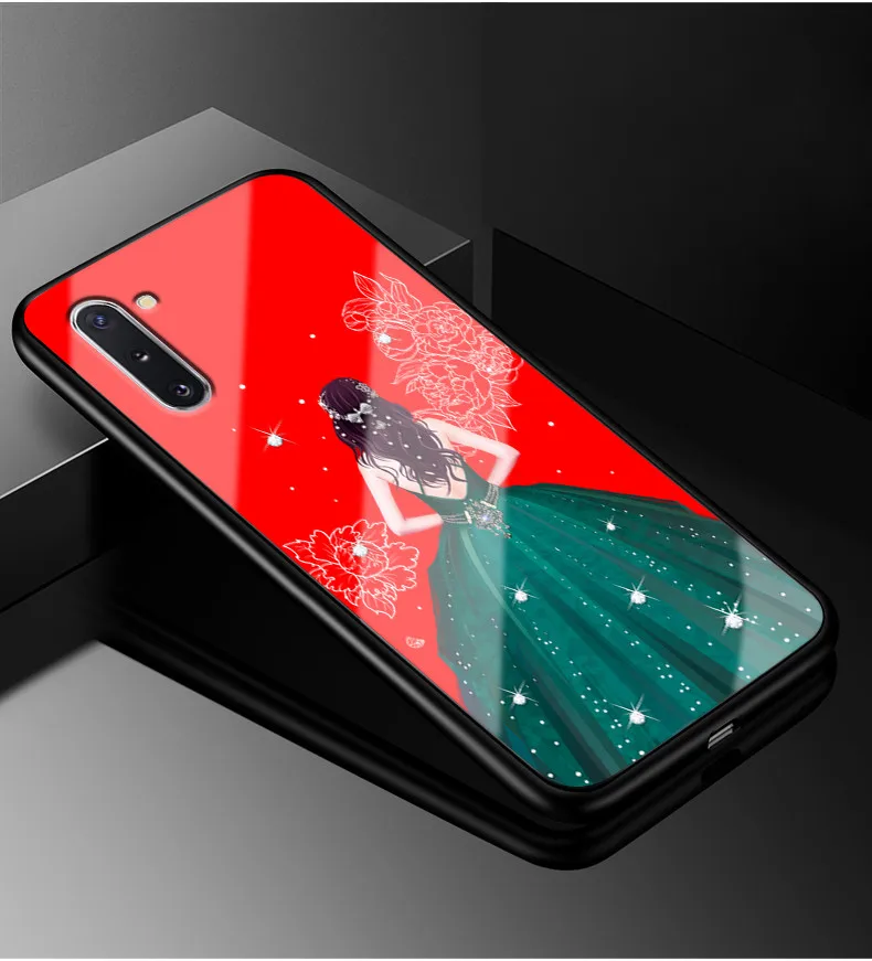 38 Для samsung Galaxy Note 10 Pro Чехол для телефона Модный чехол из закаленного стекла для samsung Note 10 защитный чехол - Цвет: 38