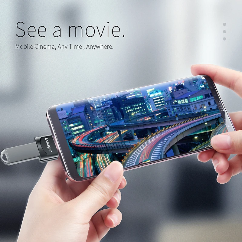 Адаптер Essager usb type C OTG для samsung S10 для Xiaomi Mi 9 Oneplus 7 Pro 6t USBC разъем USB-C type-C к USB 3,0 OTG