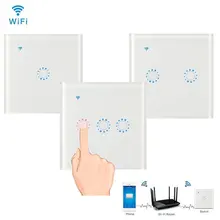 Smart Wifi Remote Control Touch Wall Switch Smart Voice Control Mobile Phone APP Remote Control Switch original xiaomi smart dc frequency stand fan wifi phone app remote control built in 2800mah battery comfortable wind