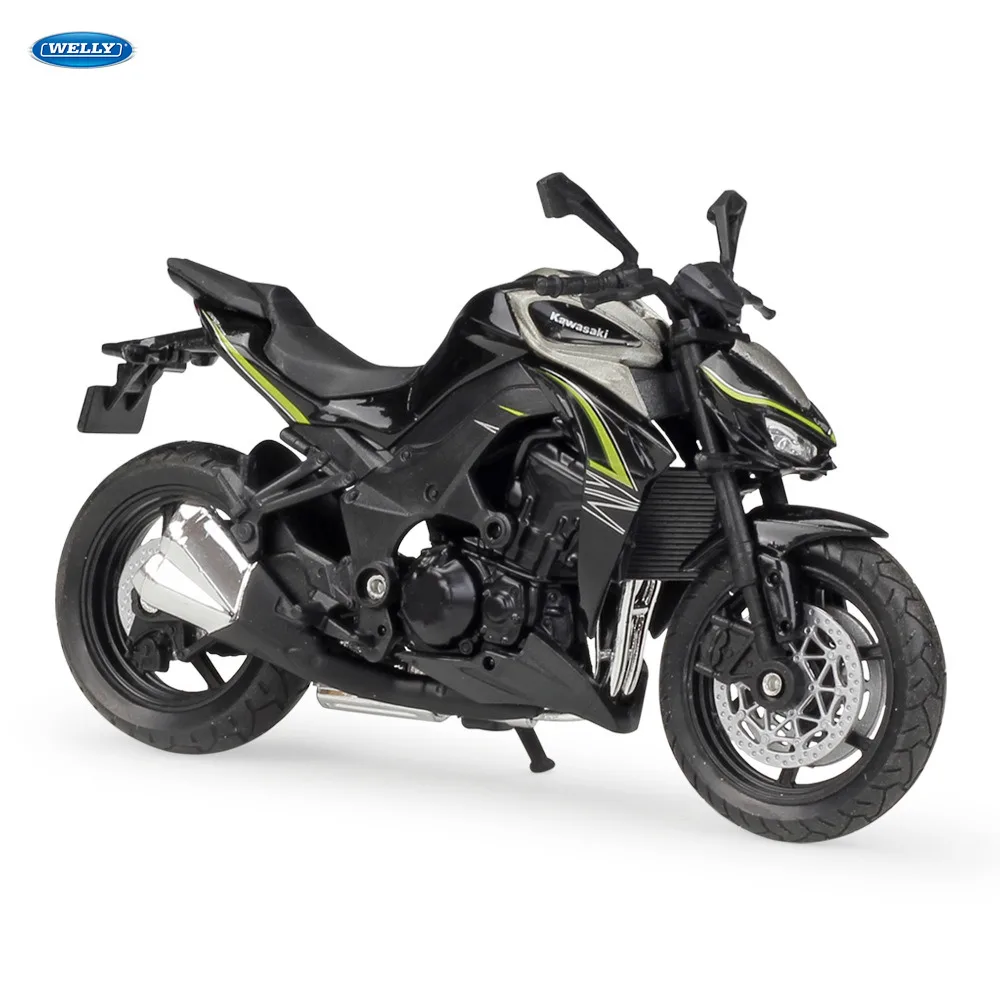

WELLY 1:18 2017 Kawasaki Z 1000 R Diecast Alloy Motorcycle Model Toy For Children Birthday Gift Toys Collection