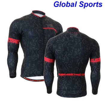 

2020 fashion black men cycling jackets for spring autumn long sleeve sports outwear for riding biking size