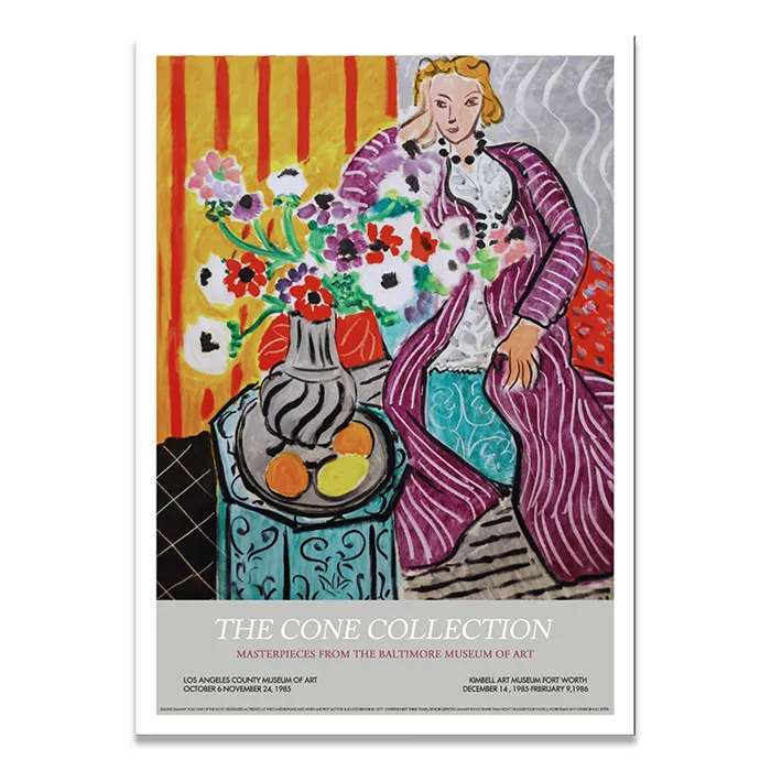 Henri Matisse Модные Ретро плакаты и принты абстрактный портрет стены искусства холст картины для гостиной домашний декор - Цвет: 01