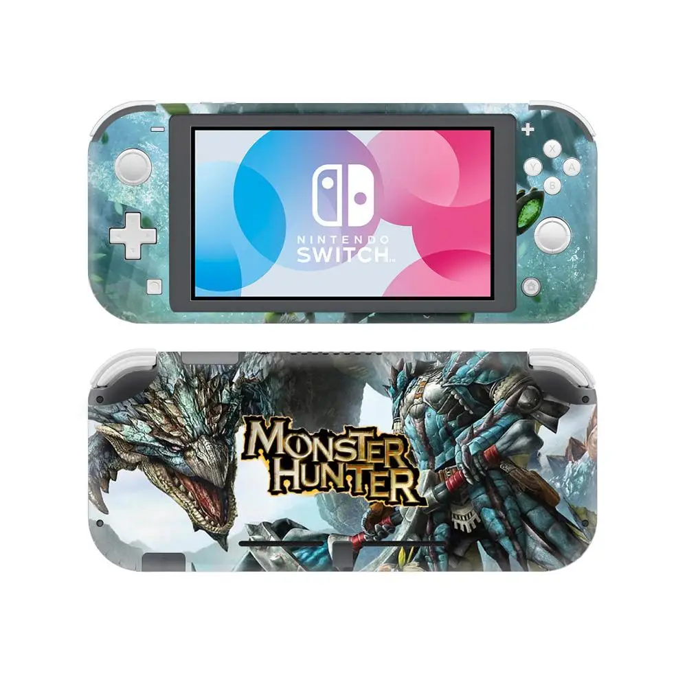 Monster Hunter наклейка на кожу для nintendo Switch Lite консоль и контроллер переключатель Lite Мини-Протектор виниловая наклейка на кожу