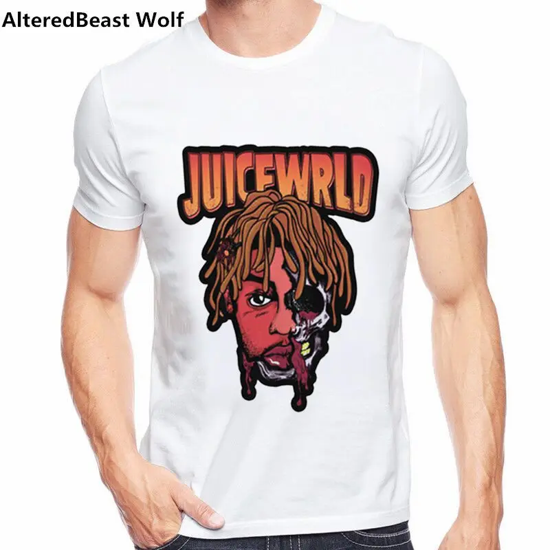 as picture Juice Wrld Футболка мужская хип-хоп рэпер Футболка Harajuku модный принт уличная одежда повседневная мужская забавная футболка Homme подарок - Цвет: as picture