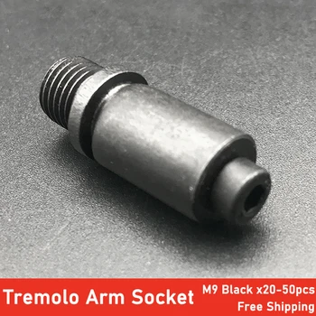 

20pcs M9 Electric Guitar Tremolo Arm Socket Whammy Bar Jack for Electric Double System Tremolo Bridge System Black