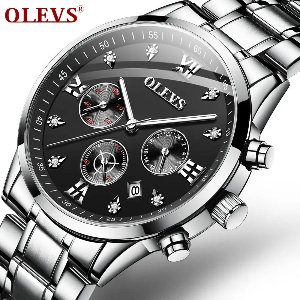 

Watches Man 2020 OLEVS Top Brand Luxury Quartz Watches For Men Luxury Luminous Quartz Wristwatch Steel Belt Waterproof Watch