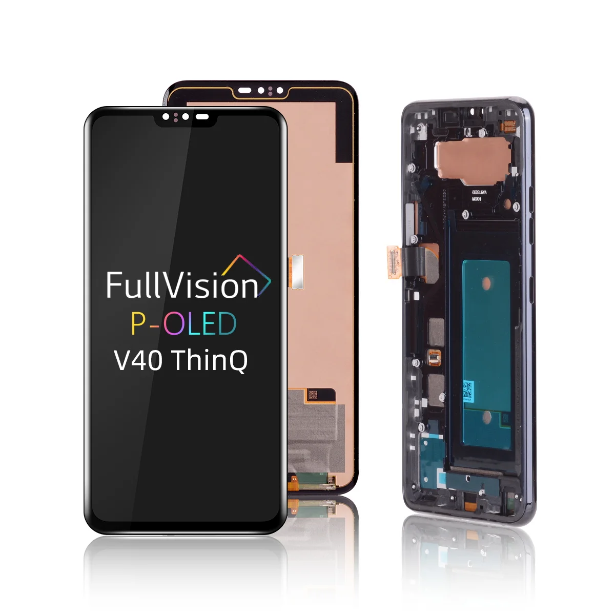 

New 6.5" For LG V40 ThinQ LCD Display Monitor Panel Touch Screen Digitizer with Frame Assembly for LG V40 LCD Screen Replacement