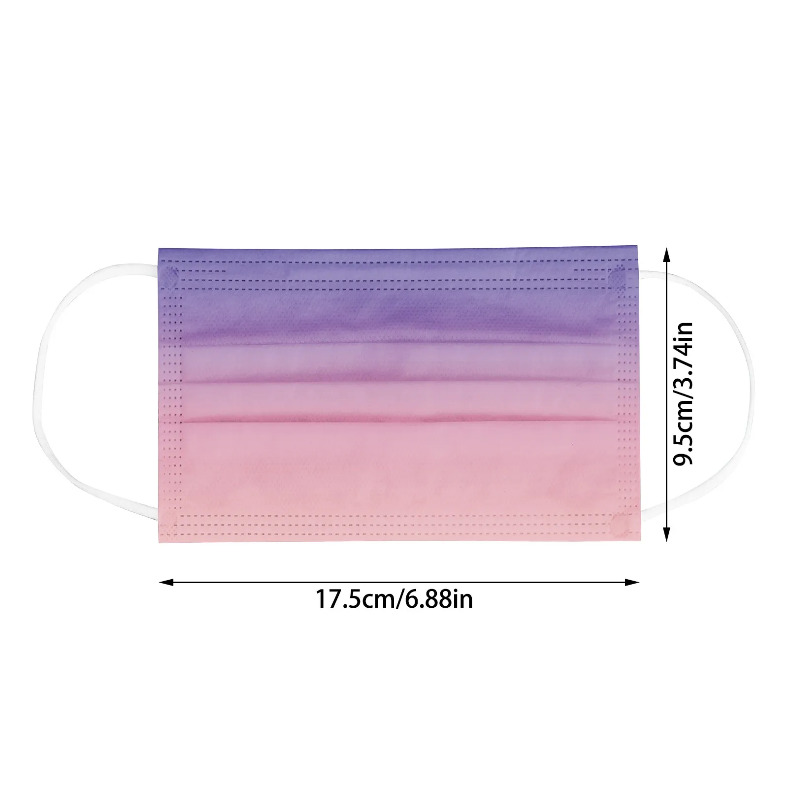 Face Mask Adult 10/50pcs Disposable 3-ply Non-woven Face Mask