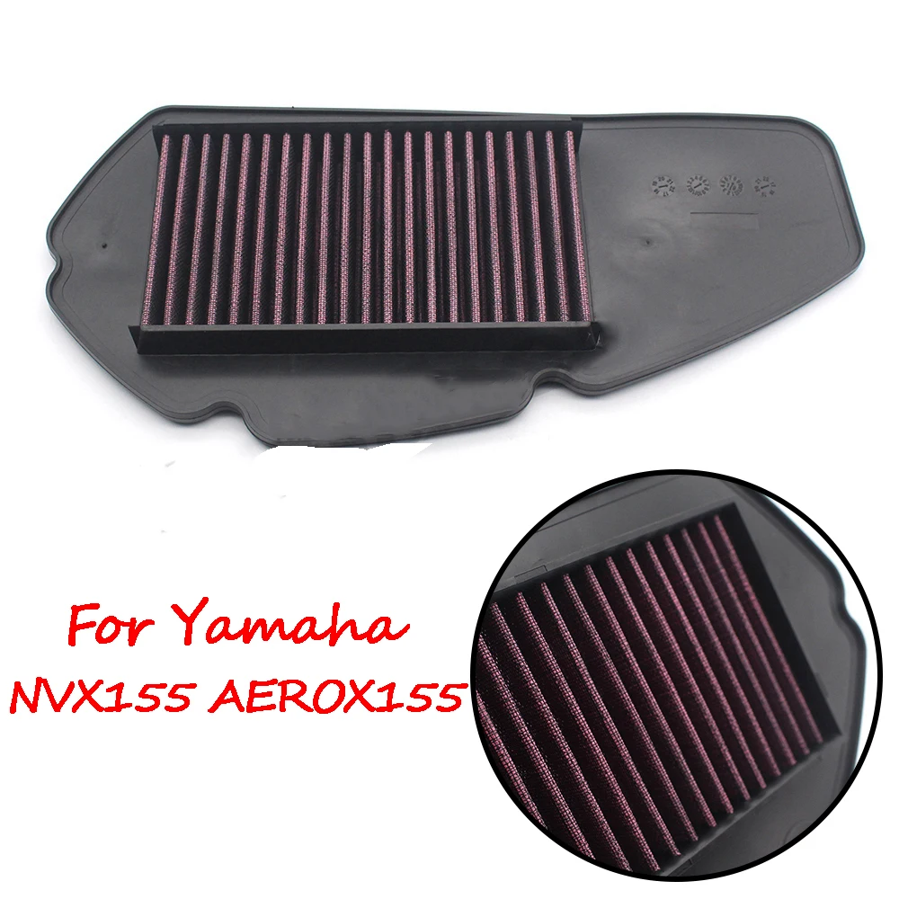

Motorcycle Air Intake Filter Cleaner High Flow Non-woven Fabric Air Filter For Yamaha NVX155 AEROX155 NVX 155 AEROX 155