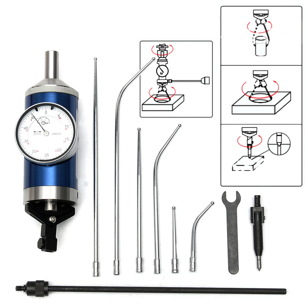 

Accurate Machining Centering Dial Indicator Kit Practical Finder Steel Coaxial Milling Tool Easy Operate Test Quick Read