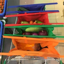 VOGVIGO 4 шт тележка супермаркет хозяйственная сумка продуктовые хозяйственные сумки Складная Сумка Экологичные многоразовые сумки для супермаркетов