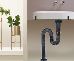 Glue-free Stainless Steel Drain Pipe Set Plumbing Hose Kitchen Flexible Retractable Sink Basin Water Drain Pipe Dropshipping