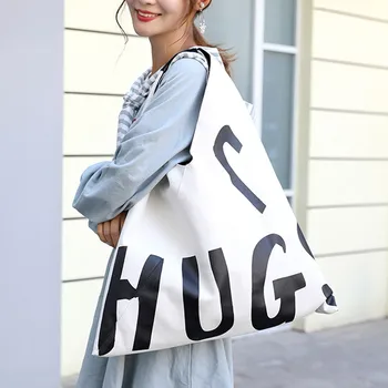 

Fashion Ladies Handbag Large Capacity Canvas Bag Beach Handbag Wide Shoulder Strap Single Handbag Shopping Bag New Женская сумка