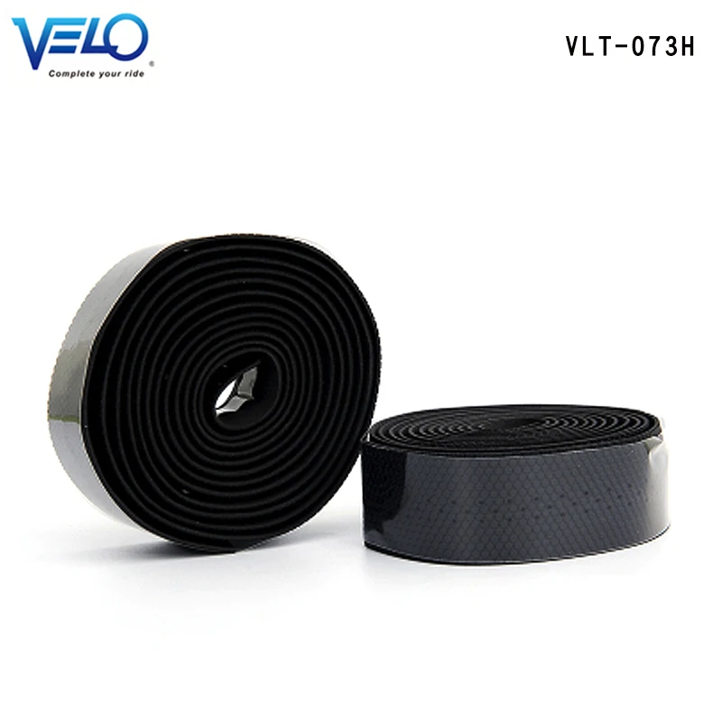 073H black 1 pair Velo VLT-073H, руль для шоссейного велосипеда, велосипедная лента, нескользящая, амортизирующая, впитывающая пот, велосипедная ручка, ремень, запчасти - Цвет: 073H black 1 pair