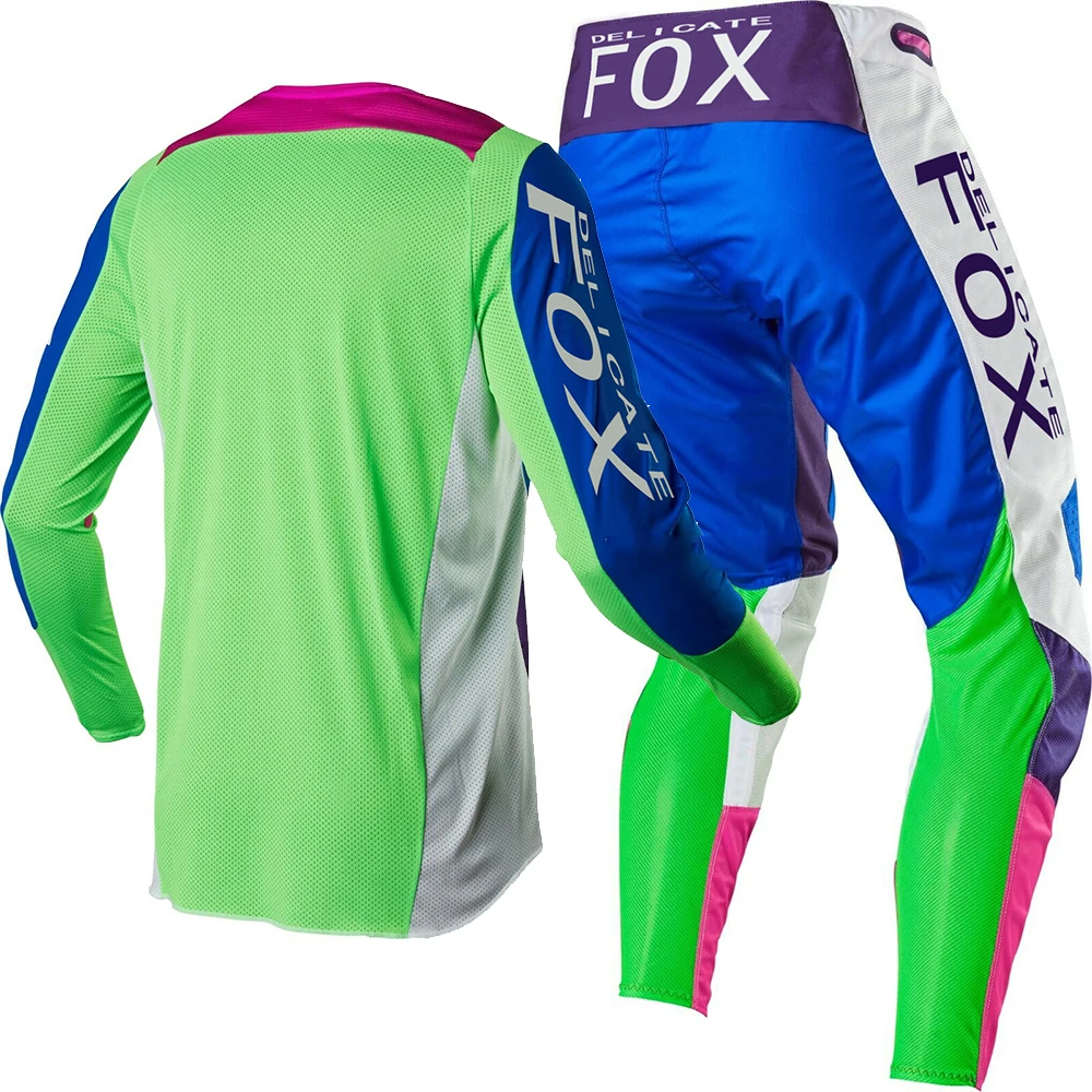NAUGHTY FOX MX/ATV Racing 360 Linc Джерси и брюки комбо серый/оранжевый MX ATV Мотокросс комплект передач 3