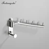 Falangshi Clothes Rack Polished Swivel Clothes Hangers Stainless Steel Wall Mount Hanger Drying Rack Clothes Organization WB3019 3