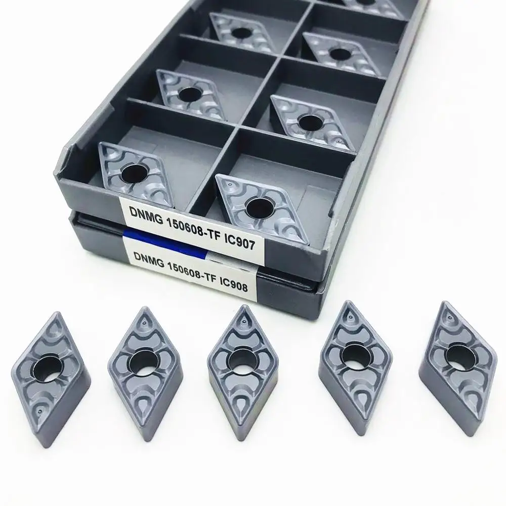 

High quality DNMG150604 TF IC907 IC908 DNMG150608 TF IC907 IC908 carbide inserts external turning tools metal lathe parts tools