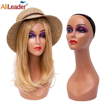 

Alileader Plastic Wig Display Holder Head Female Mannequin Head With Long Neck Wig Making & Display Head