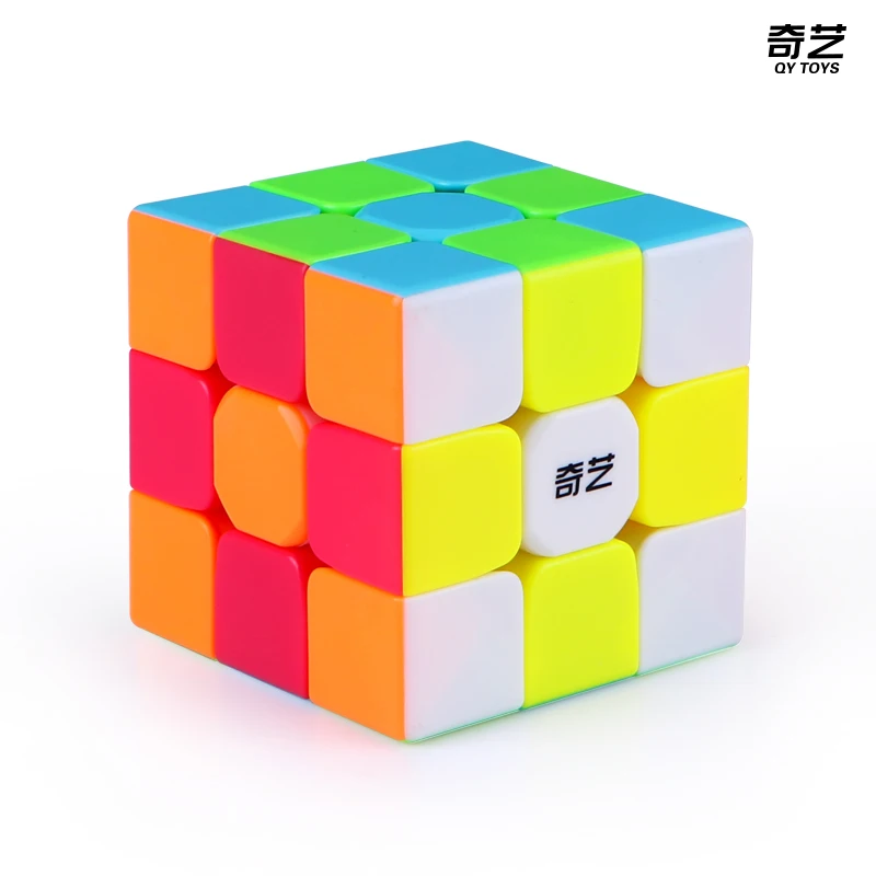 Самый дешевый QiYi Warrior S 3x3x3 волшебный кубик Профессиональный 3x3 скоростные кубики Пазлы 3 на 3 скоростной кубик развивающие игрушки