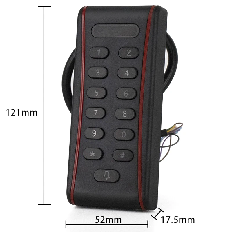 

RT371 Rfid Access Control Keypad with 1000 Users+ 10 Key Fobs for RFID Door Access Control System