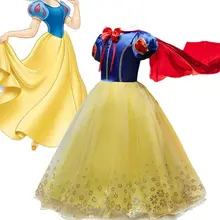 Белоснежка; платье принцессы Белль; Рождественский костюм Белль; маскарадное платье Эльзы на Хэллоуин; одежда для маленьких девочек; детское платье-пачка для дня рождения