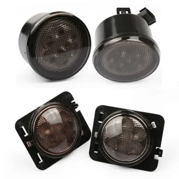 

LED Front Turn Signal Light for Jeep Wrangler JK 2007-2017 Yellow Amber Light for jeep JK car light Accessories