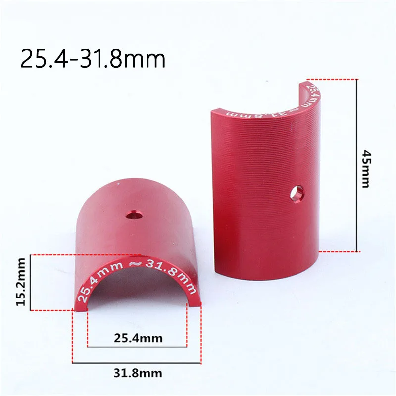25.4-31.8mm 3.18-35mm bicycle handlebar adapter For MTB folding bike converter aluminum alloy bicycle accessories bike handlebar adapter