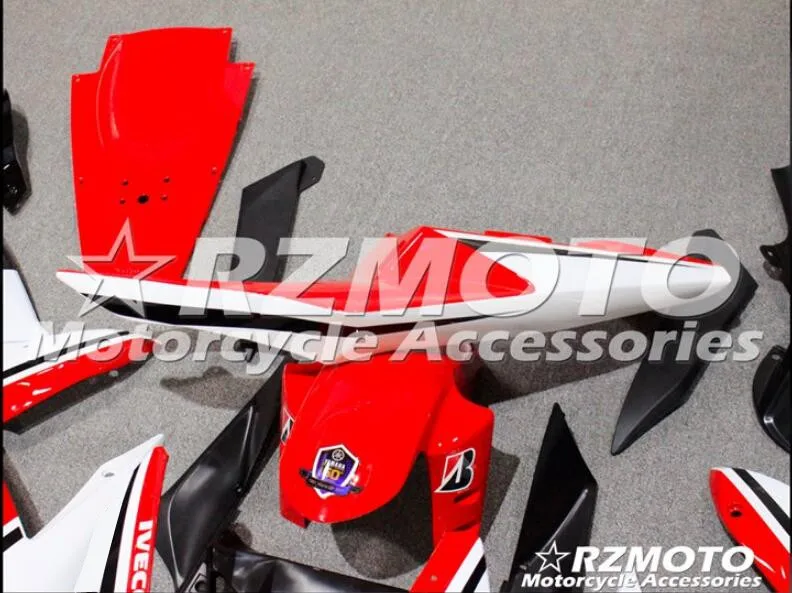 ABS прессформы мотоцикла Обтекатели наборы подходят для Yamaha YZF-1000-R1 2004 2005 2006 04 05 06 обтекатель кузова набор на заказ красный белый