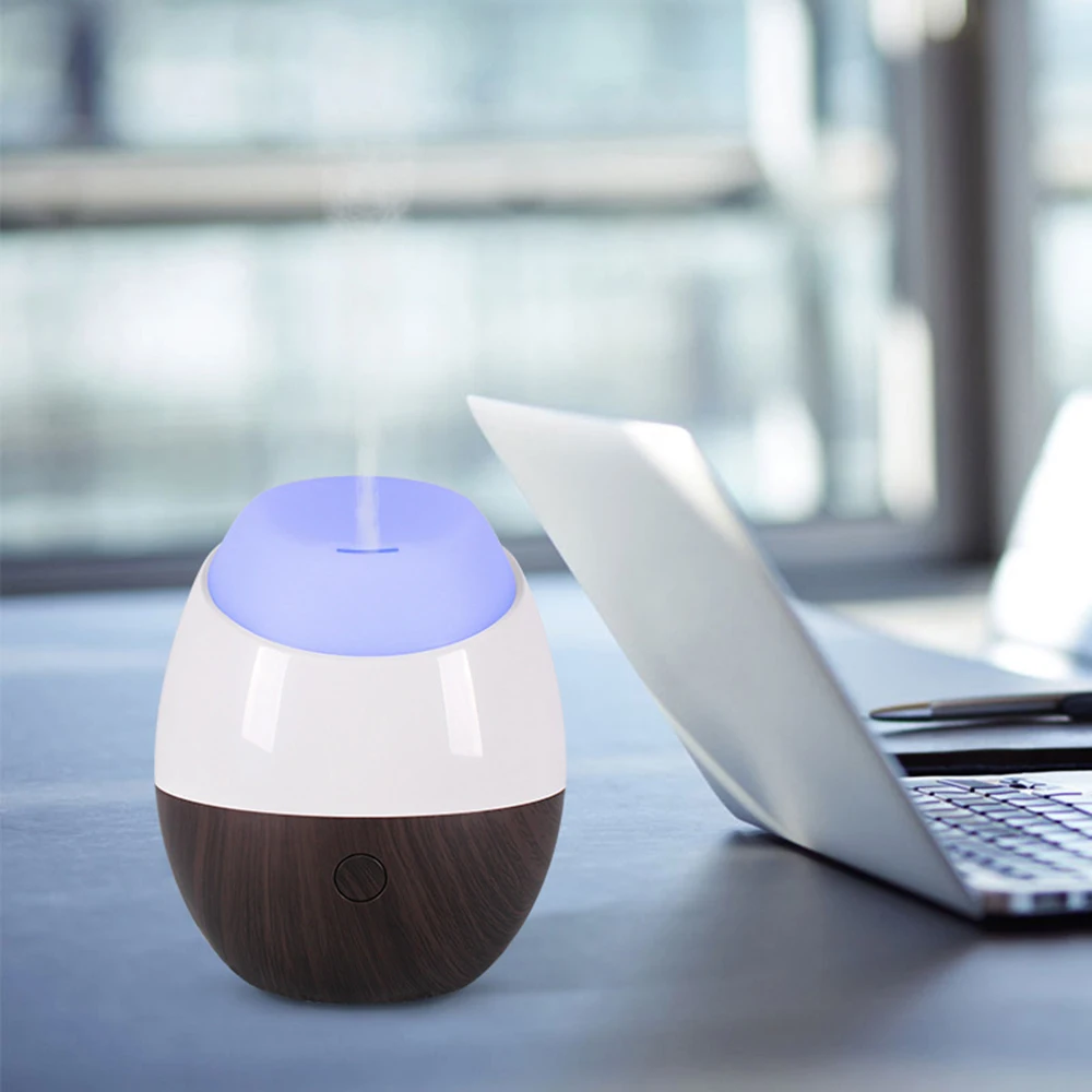120ml USB Air humidifier Electric Aroma air diffuser wood Ultrasonic Essential oil Aromatherapy cool mist maker for home Car