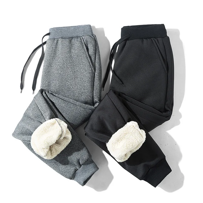 

Man Winter Casual Pant Large Size Warm Plush Spo