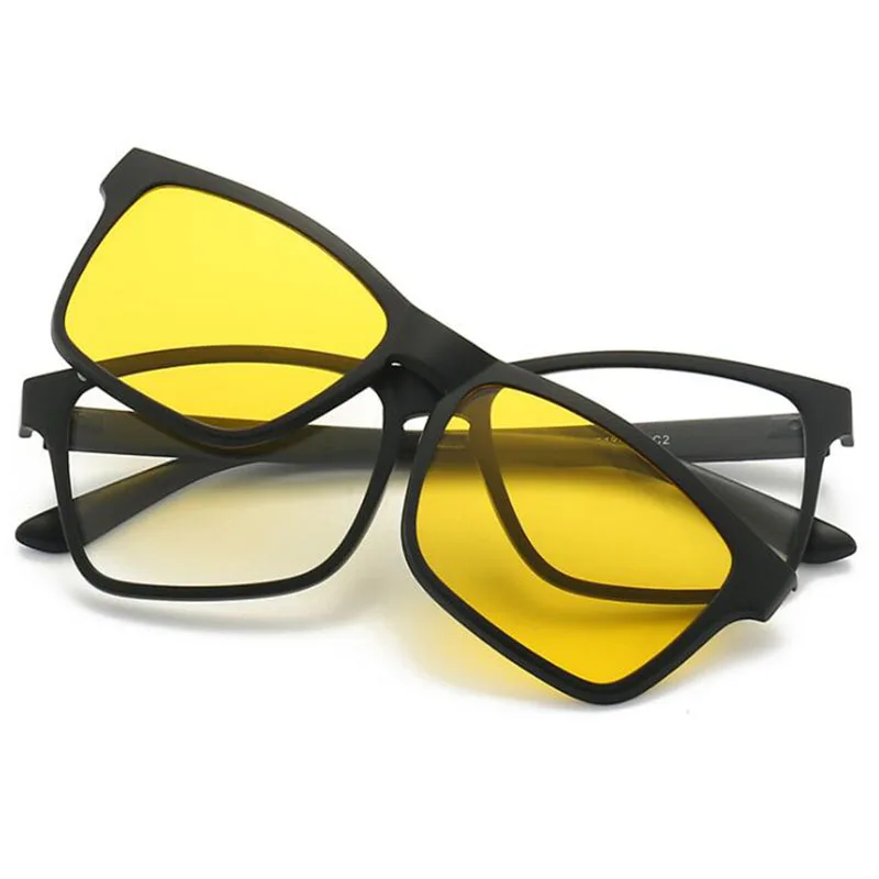 oversized sunglasses 2202 Magnet Clip Square Myopia Glasses 0 -0.5 -1.0 -2.0 To -6.0 , Hyperopia Sunglasses +0.5 +1.0 +2.0 To +6 guess sunglasses Sunglasses