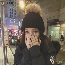 Корейская версия осенней и зимней одноцветной шерстяной вязанной шапки, милая Женская Студенческая утолщенная шерстяная шапка для верховой езды