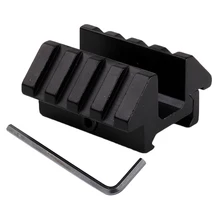 Охотничьи аксессуары 4 боковых слота Тактический Двойной 45 градусов офсетный 20 мм прицел с креплением Вивер Крепление Пикатинни рельс для винтовки охоты