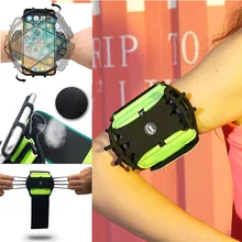 Универсальный Дышащий вращающийся спортивный браслет для спортзала бега спорта мобильный наручный чехол для телефона DJA99