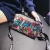 

Fashion Ladies Lleather Personality Graffiti Zipper Shoulder Bag Messenger Bag Женские сумки in stocks
