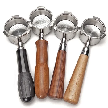 

54-51mm Coffee Bottomless Portafilter For Breville 870/878/880 Filter Basket Stainless Steel Replacement Espresso Machine Access