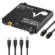 1Set Digital to Analog Converter Composite CVBS AV to Video Adapter with USB Charge Cable