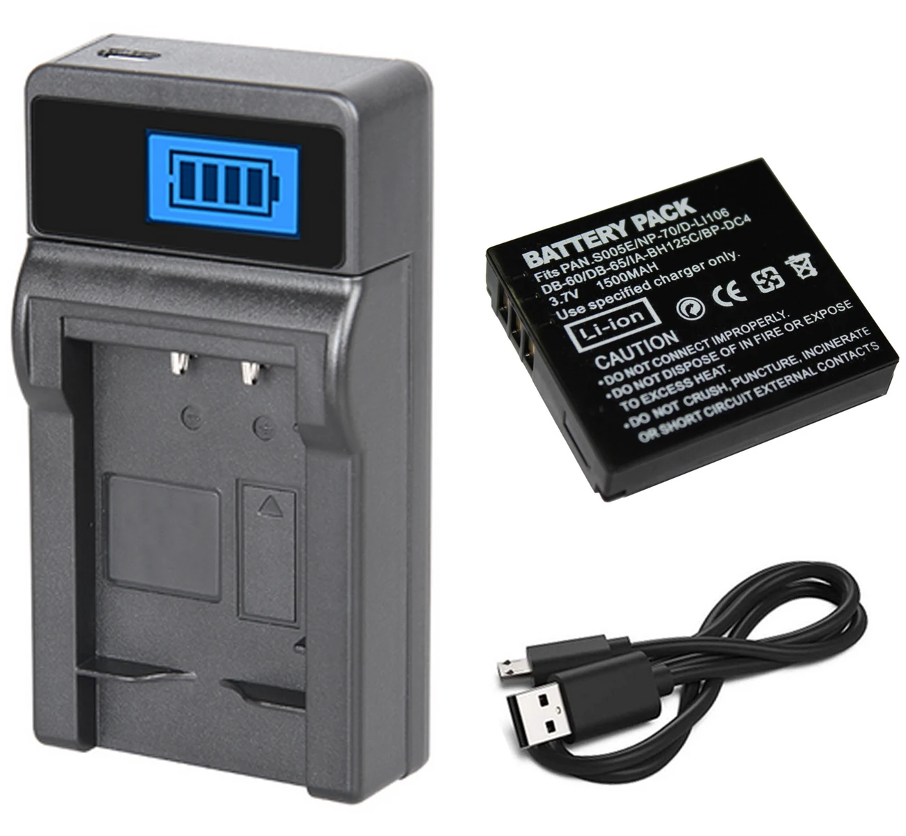 Battery and ChargerC Аккумулятор+ зарядное устройство для Ricoh GX100, GX200, G600, G700, G700SE, G800, G800SE, GR, GR Digital III, GR Digital IV цифровой камеры - Цвет: Battery and ChargerC